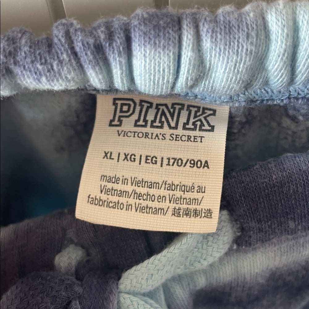 Victoria Secret PINK Women’s Blue Tie-Dye Sweatpants Joggers | Size XL - Picture 2 of 9